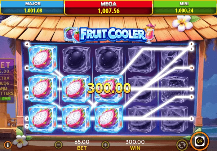 Fruit Cooler osnovna igra dobitak